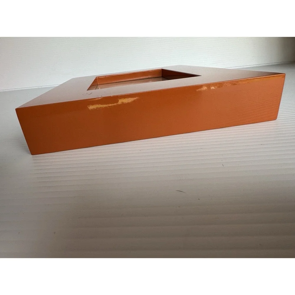 Orange Glossy Picture Frame Rectangular Modern Home Decor 11